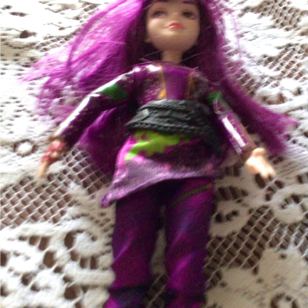 Purple and Black Fashion Doll
